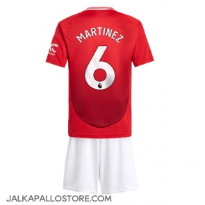 Manchester United Lisandro Martinez #6 Kotipaita Lapsille 2024-25 Lyhythihainen (+ shortsit)